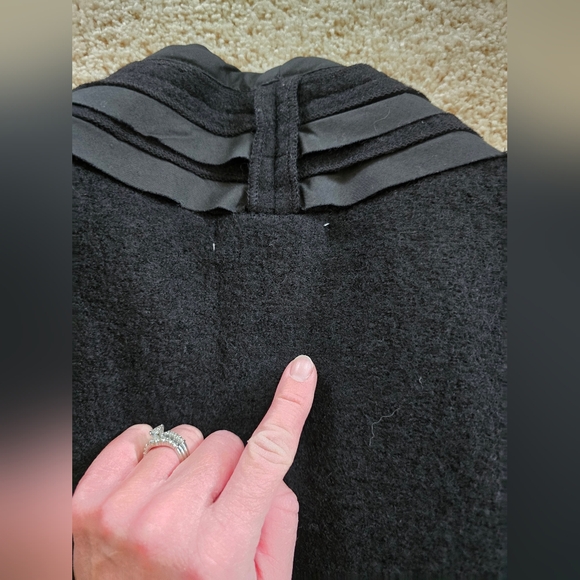 Nikki Valenti Black Wool Blazer Coat Jacket Dressy Size Small PS petite NWT $128 - Picture 7 of 12